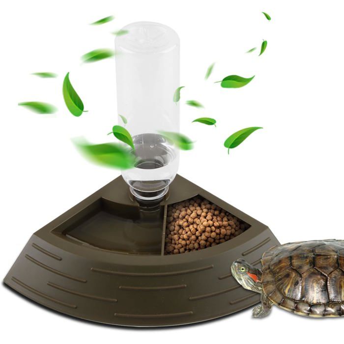 Comparer les prix de Abreuvoir reptile 2-en-1 pour tortues/lézards/serpents/geckos