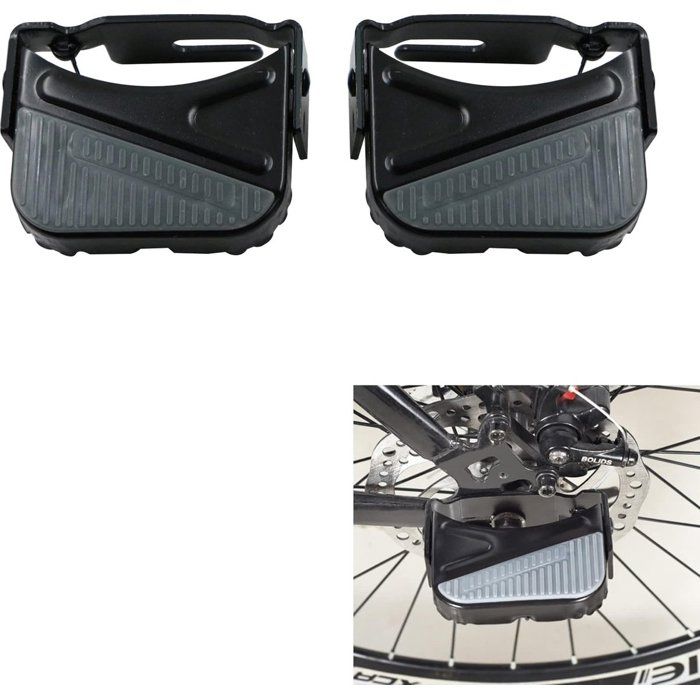 1 paire - Pédales arrière de vélo - Repose-pieds pliables - Accessoires de vélo - Pédale arrière - Repose-pieds antidérapants pour