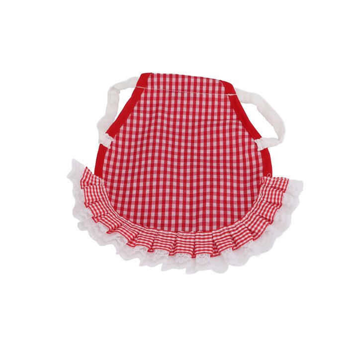 Mxzzand Tablier double de poule Tablier Double pour poule réutilisable pour volaille avec sangles jardin filtrant Plaid rouge