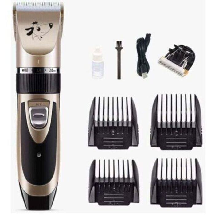 Tondeuse Chien Professionnel Poil Long Epais Animal Silencieux Rechargeable Electrique Tondeuse pour Chien et Chat Dog Clipper Kit