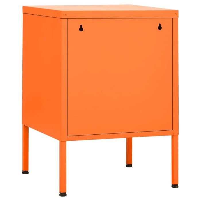 Table de chevet Orange 35x35x51 cm Acier_2 ans garantie_16877