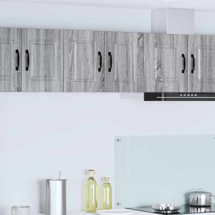 vidaXL Meuble Mural PORTO Gris Sonoma 30 x 31 x 40 cm en Bois dingénierie avec 1 porte 56128