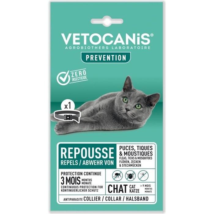 vetocanis collier antiparasitaire chat