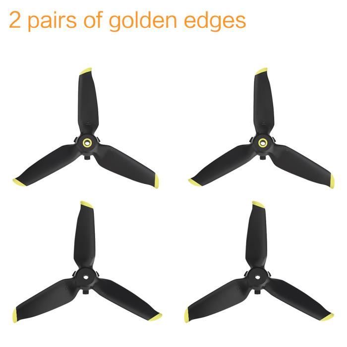 VGOL Lot De 2 Paires D'hélices à Trois Lames Pour Drone à Dégagement Rapide Compatibles Avec DJI Mini 2 SE/Mini 2/Mavic Mini/Mini SE