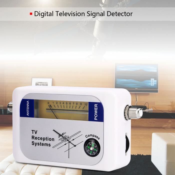 Détecteur de signal TV numérique - AKOZON - AKO7597847225428 - Rétroéclairage - Portable - Haute sensibilité