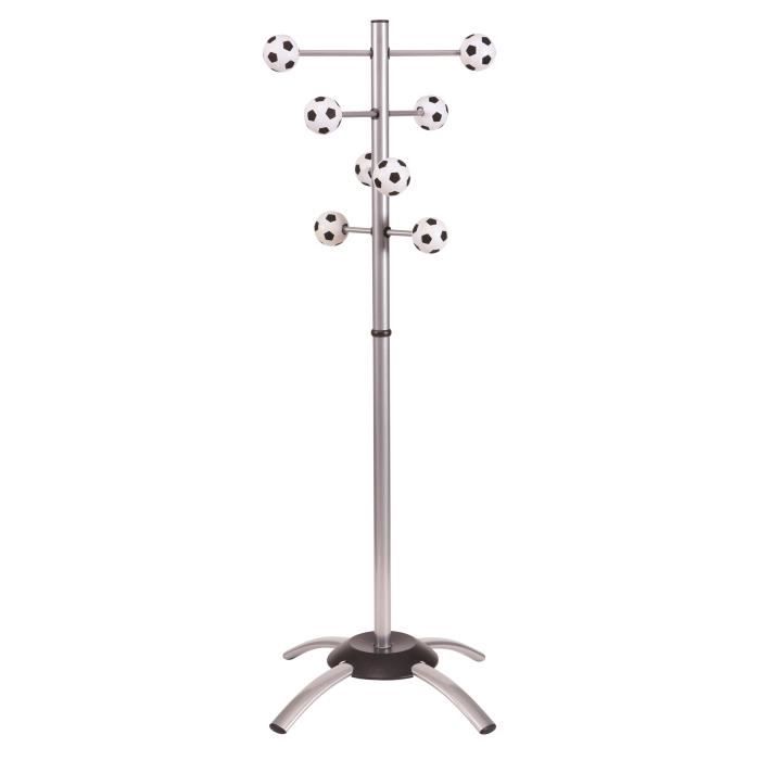 Portemanteau Enfant Garcon Foot En Metal Gris Cdiscount Maison