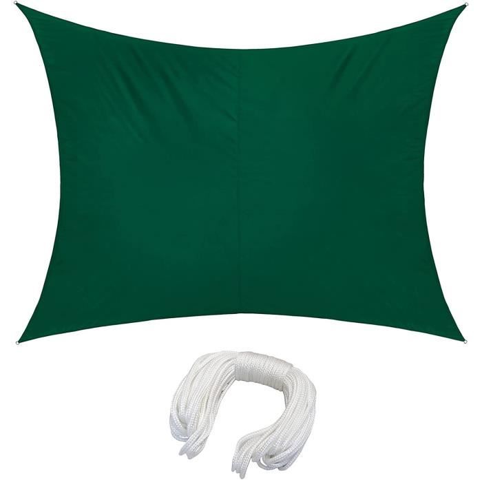 Bâche D'ombrage Extérieur 2x3 M - PE Imperméable, Couleur Foncée - Pour Terrasse, Balcon, Camping, Protection Plantes