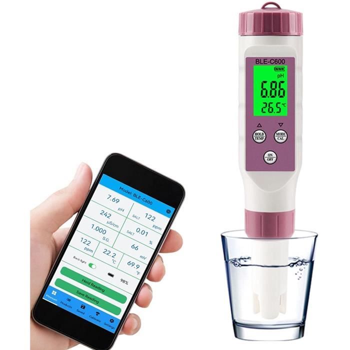 Testeur de pH de l'eau, kit de Test d'eau Domestique Haute