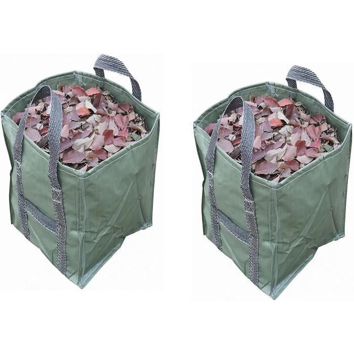Grand Sac Déchets Jardin Pliable Tissu Oxford Avec Poignées - Rangement Réutilisable Robuste