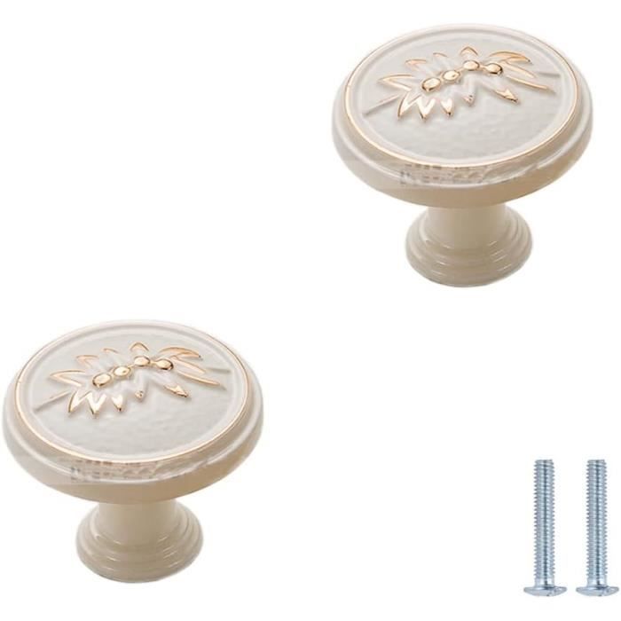 Lot De 4 Poignées De Tiroir Métal Uxcell, Ton Argent, Forme Anneau, Avec Vis