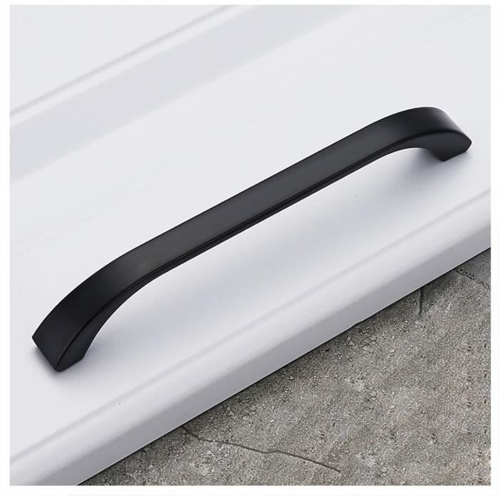 Lot De 4 Poignées De Porte De Grange Coulissantes Noires De