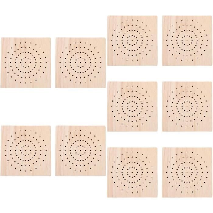 PH PandaHall 166 Trous 12x30x42.4cm Porte Boucle D'oreille Support Boucle D'oreille Présentoir En Bois Perforé Présentoir De Vente Au Détail En Bois Pour Salons D'Artisanat De Bijoux, 6.5mm Trou