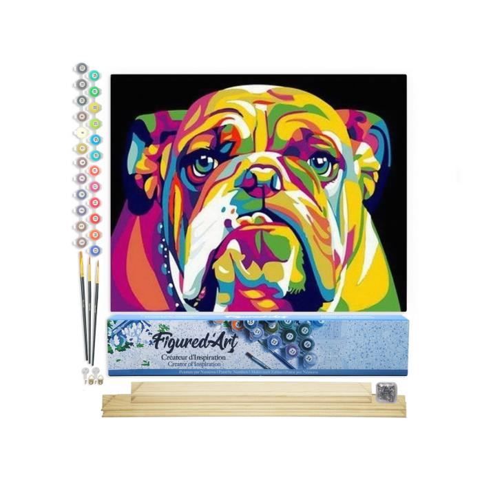 Peinture Par Numéros Sur Disque Bois 30 Cm - Kit Complet Toucan Tropical - Loisir Créatif Adulte DIY