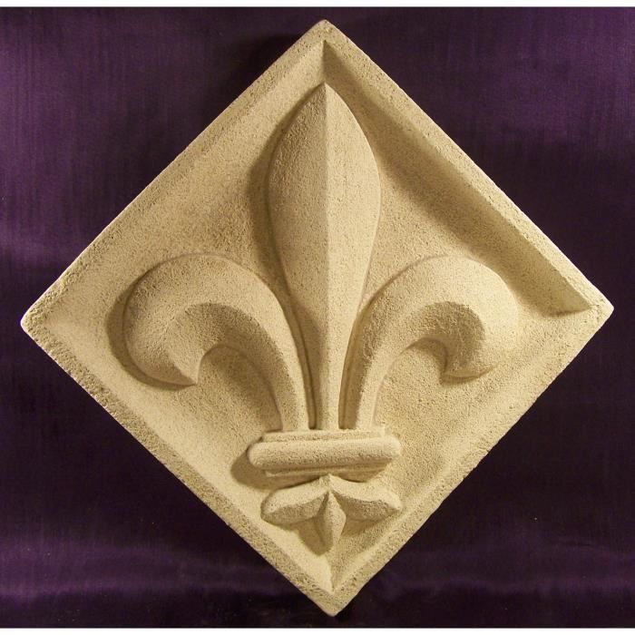 Blason Medieval Pierre Fleur De Lys Ste Chapelle Cdiscount Maison Blason Medieval Pierre Fleur De Lys Ste Chapelle Cdiscount Maison