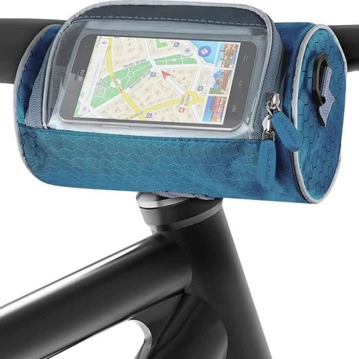 Komake Sacoche de Guidon étanche Sacoche Guidon Téléphone de Panier de Vélo avec Bandoulière