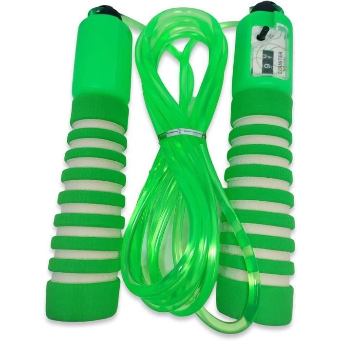 Corde à Sauter Réglable Pour Enfants - Avec Poignées En Bois Et Corde En Coton - Longueur 270 Cm - Idéal Pour Le Jeu Et Le Sport En Extérieur