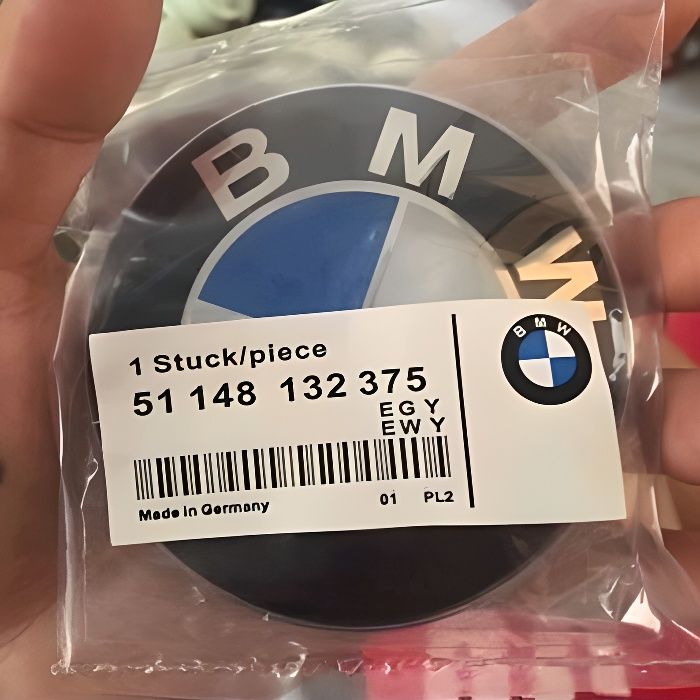 BMW 82MM diamètre blue logo de capot avant métallique devant insigne marque