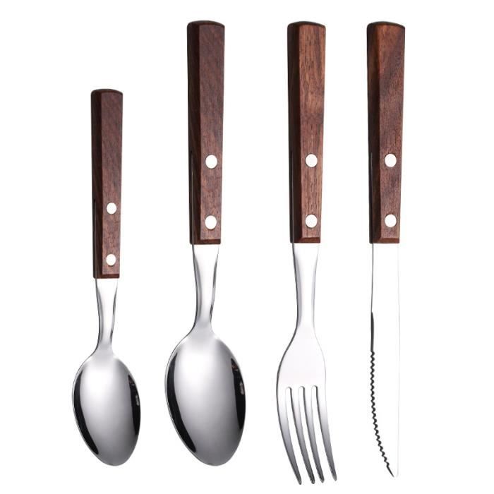 Service De Vaisselle Nicesh 60 Pièces Inox Pour 12 Personnes - Neuf
