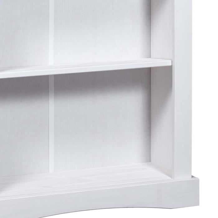 Étagère Bibliothèque 4 Niveaux Avec Porte - Rangement Design Blanc, Idéale Pour Chambre Ou Salon