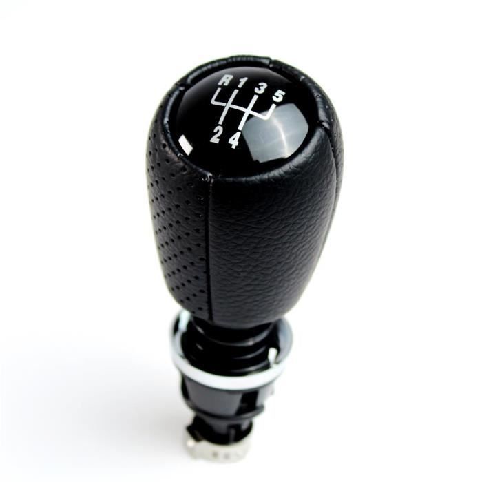 Pommeau Levier Vitesse SFONIA 5 Vitesses Pour Peugeot 106, 206, 207, 307, 308, 406, 408 - Alliage Aluminium Argenté