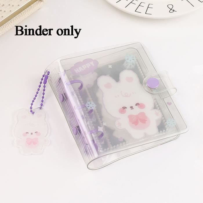 Lot De 2 Porte-cartes Kpop Ours/lapin – Protection Photo, Porte-clés Inclus, Cadeau Fan