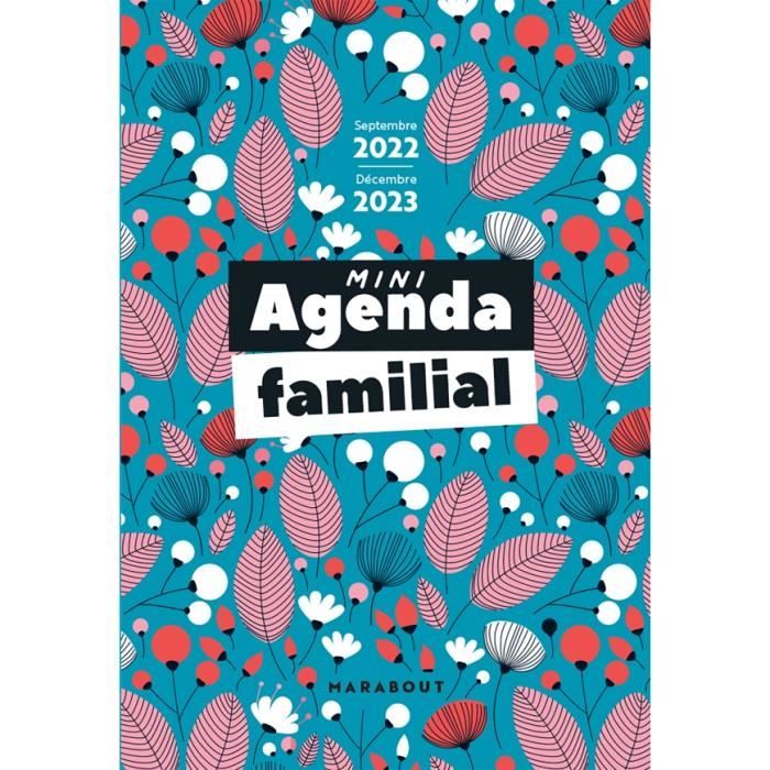 Mini agenda familial - Septembre 2022 - Décembre 2023 - Cdiscount