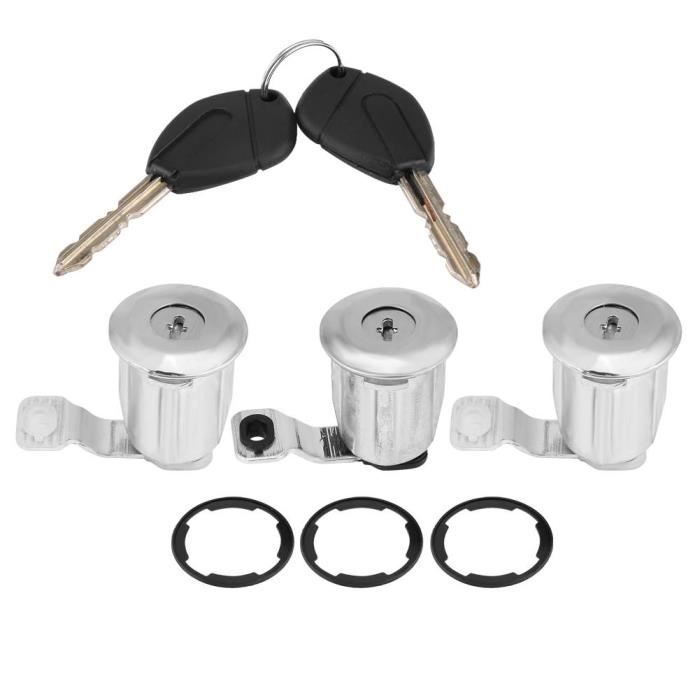 Jeu De Cylindres De Serrure Porte Gauche Droite + 2 Clés - Compatible Renault Master 1998-2016 - Référence OE 7701470944 7701470945