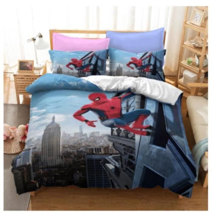 Parure De Lit Stitch Et Scrump - Housse De Couette 140x200 Cm + Taie D'oreiller 65x65 Cm - Polycoton, Motif Fleuri Pastel