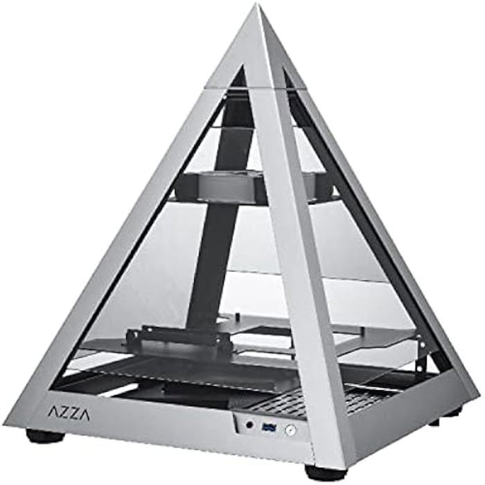 Boîtier Mini Tour - AZZA - CSAZ-806 - Ventilateur RVB 120 mm - Support carte vidéo 280 mm - Alimentation SFX