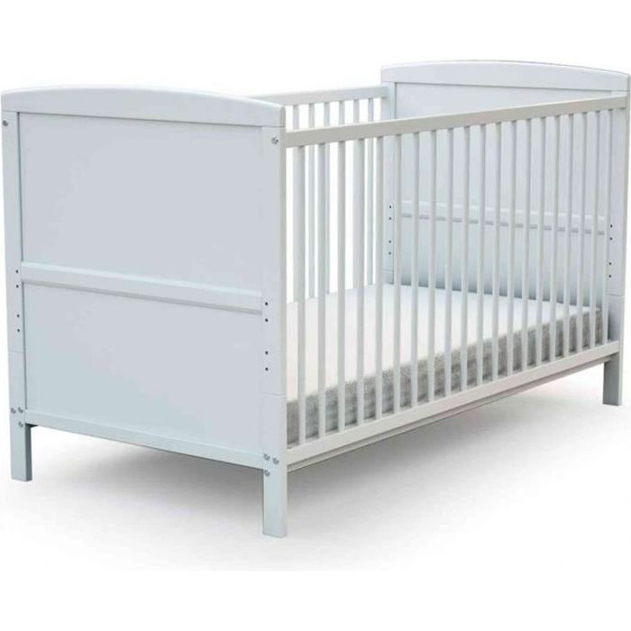 Lit Bebe Evolutif En Bois Blanc 70x140 Cdiscount Puericulture Eveil Bebe