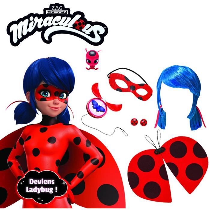 Accessoire de déguisement Miraculous Ladybug Kit déguisement Top et Loup