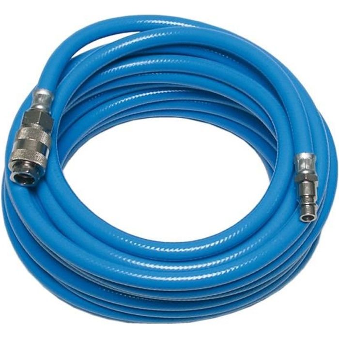 Bigpea 6mm x 4mm tuyau de compresseur dair pneumatique tuyau PU tuyau tube 4,5 m bleu 