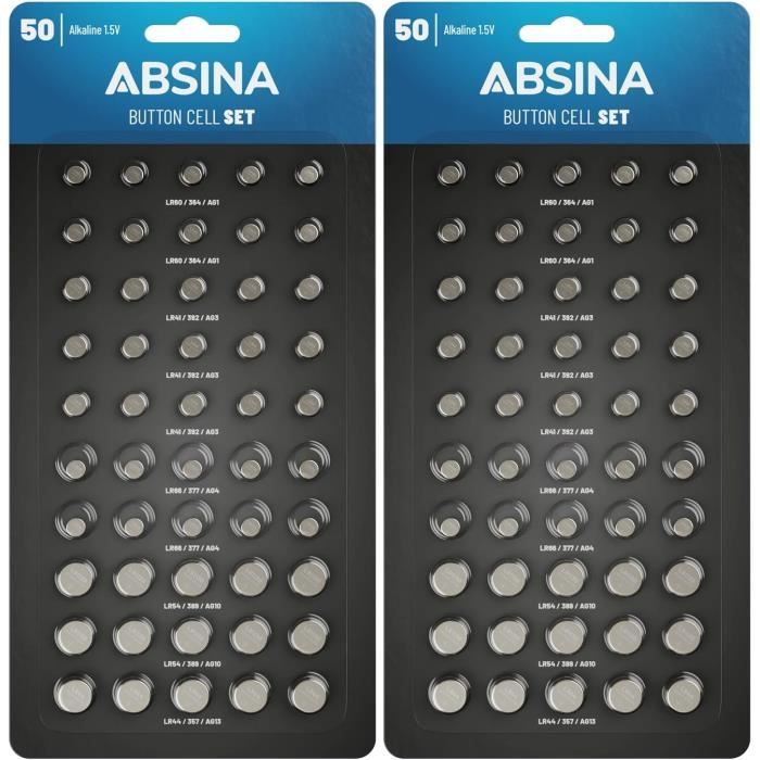 Bouton 20x Pile Bouton Lr621 Ag13 Battery Equivalent 20 Piles