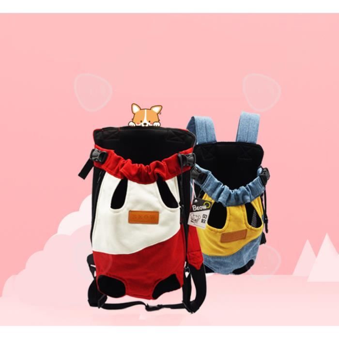 Meilleurs prix pour CONFO® Sac pour animaux de compagnie épaules respirant voyage portable sortir poitrine sac à dos à quatre pattes taille M