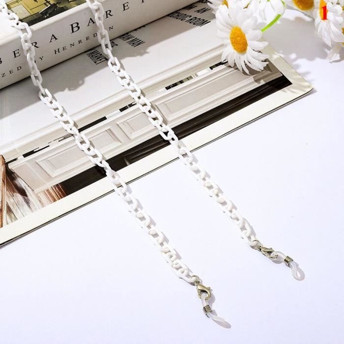 Chaîne Lunettes Prosy - Perles Twistées Cristal - Accessoire Déco Femme Fille - Anti-Perte