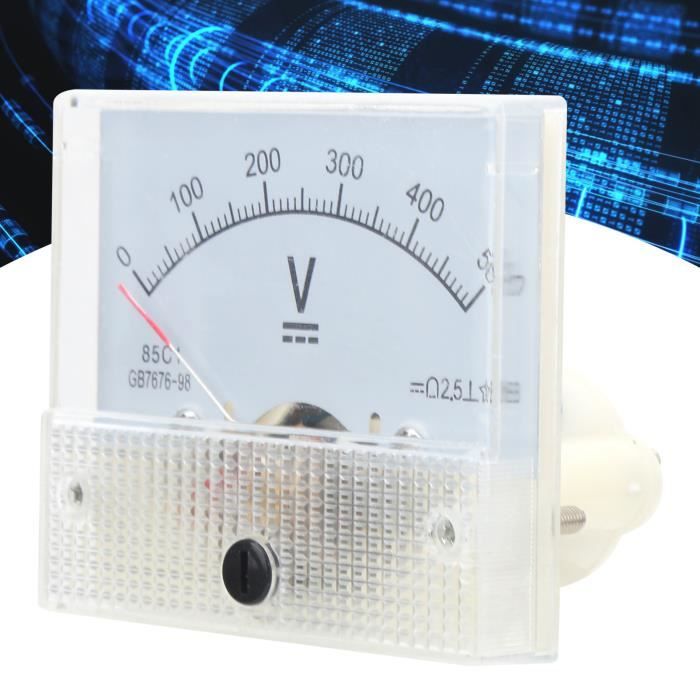 Voltmètre Analogique Haute Tension 0-50KV - Type à Aiguille 85C1 - Avec Résistance 5W - Pour Mesures électriques Haute Tension