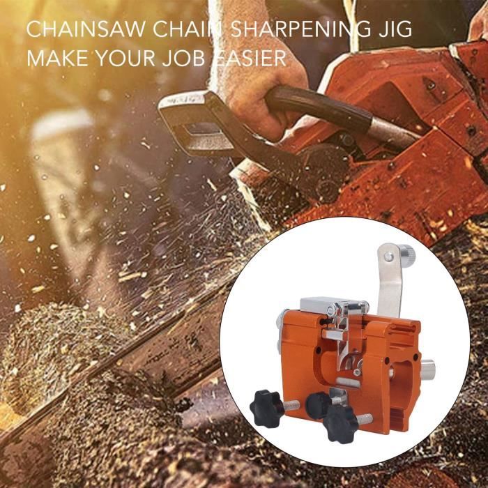 Aiguiseur De Chaîne Tronçonneuse - Portable, Rapide - Pour Chaînes 35,6 à 50,8 Cm - Jaune - 7