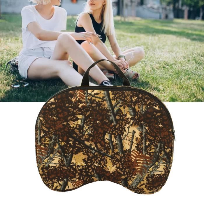 2 Tapis De Siège Camping Étanches - Pliables Et Isothermes - 39x29.5cm - Avec Sacs De Rangement