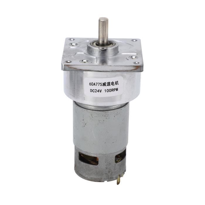 Moteur à Engrenages Oumefar 24V - Couple Élevé - Plusieurs Vitesses Disponibles (10RPM Shown)