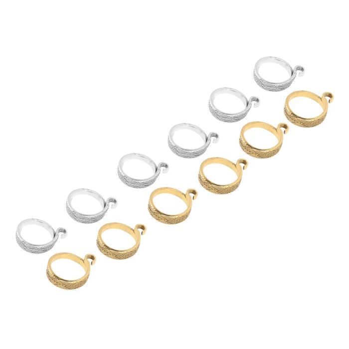 High-Couleur 2 Argent Anneau De Tricot Réglable Guide De Fil De Déjet à