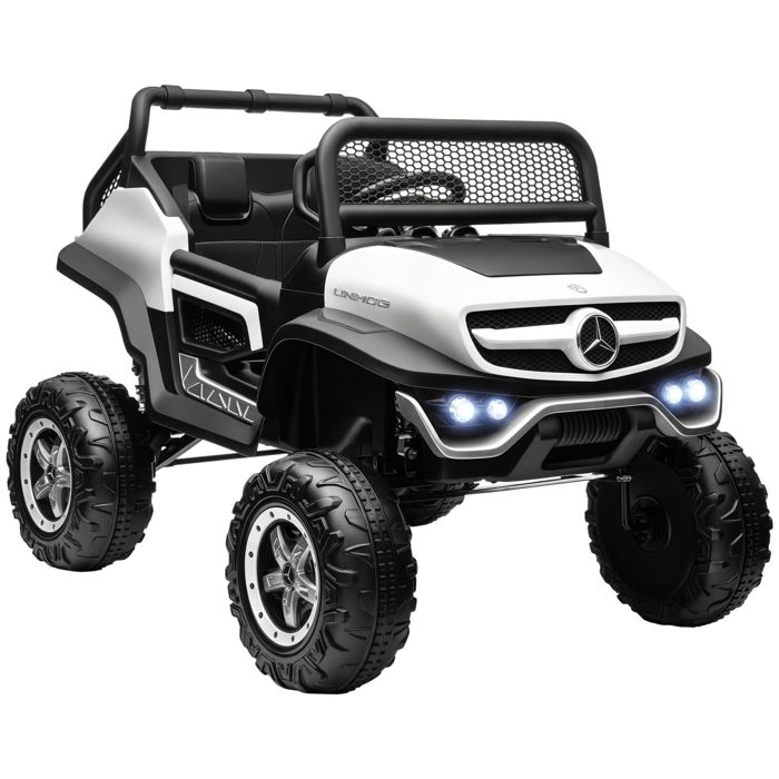 Voiture électrique Enfant HOMCOM 12V - 4x4 Avec Télécommande, Sons Et Lumières, 5 Km/h Max, Pour 3-6 Ans