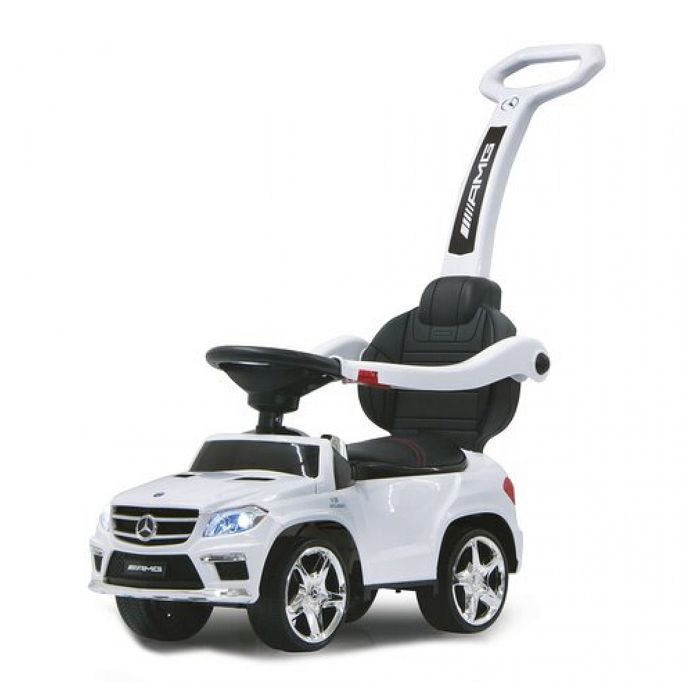 DREAMADE Porteur Bebe, Voiture à Pousser pour Enfant 12-36 Mois, sous Licence Mercedes-Benz, Bouton Musical, 65 x 28 x 38 CM, Charge Max. 25 KG (Noir