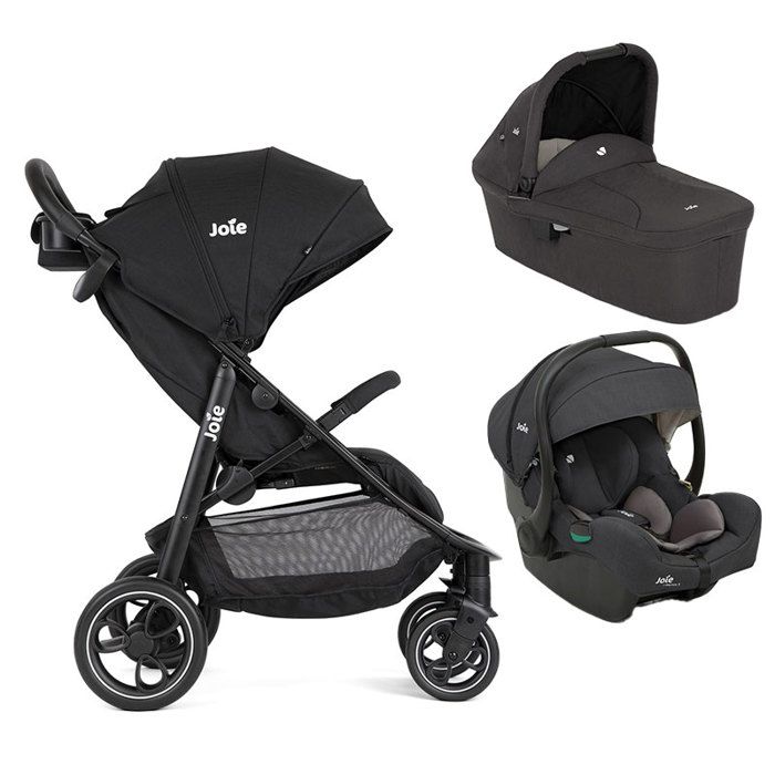 JOIE - Poussette Trio Litetrax + Siège auto i-Gemm 3 + Nacelle Ramble Shale