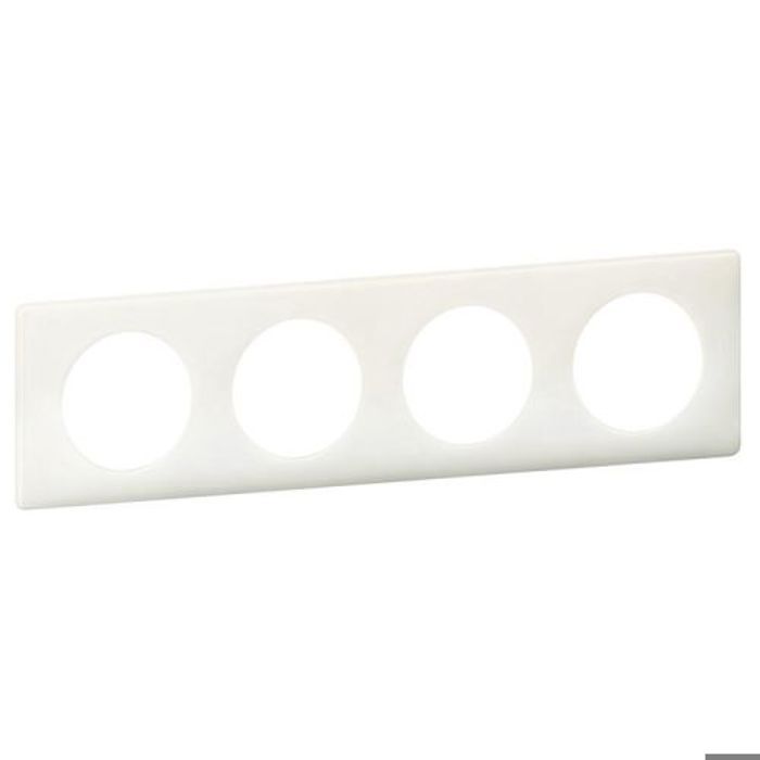 Plaque De Finition Céliane Legrand 2 Postes Blanc - Entraxe 71mm - Modèle 066632