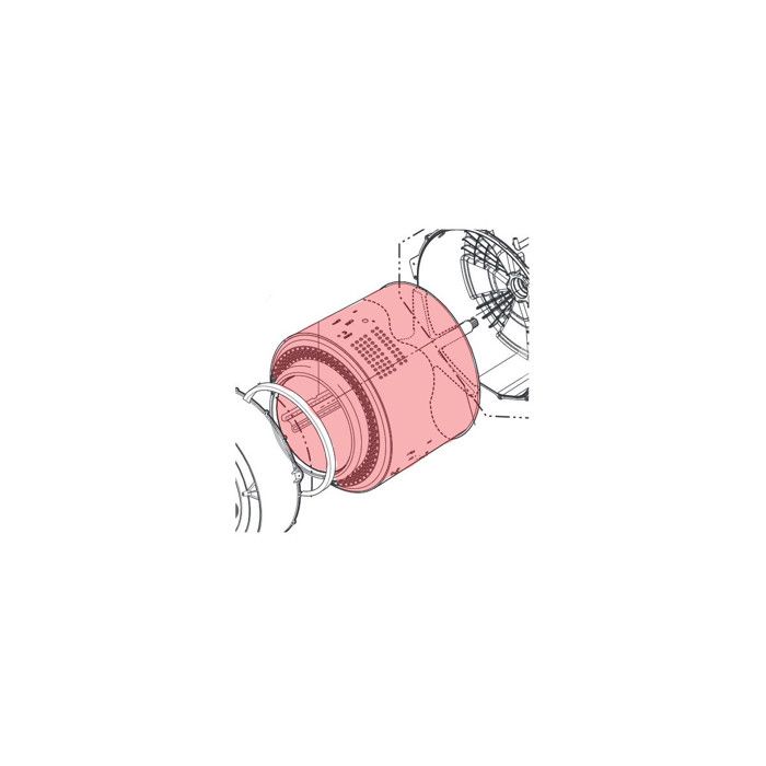 Tambour LG AJQ73473808 Compatible avec plusieurs modèles Accessoire de lave linge