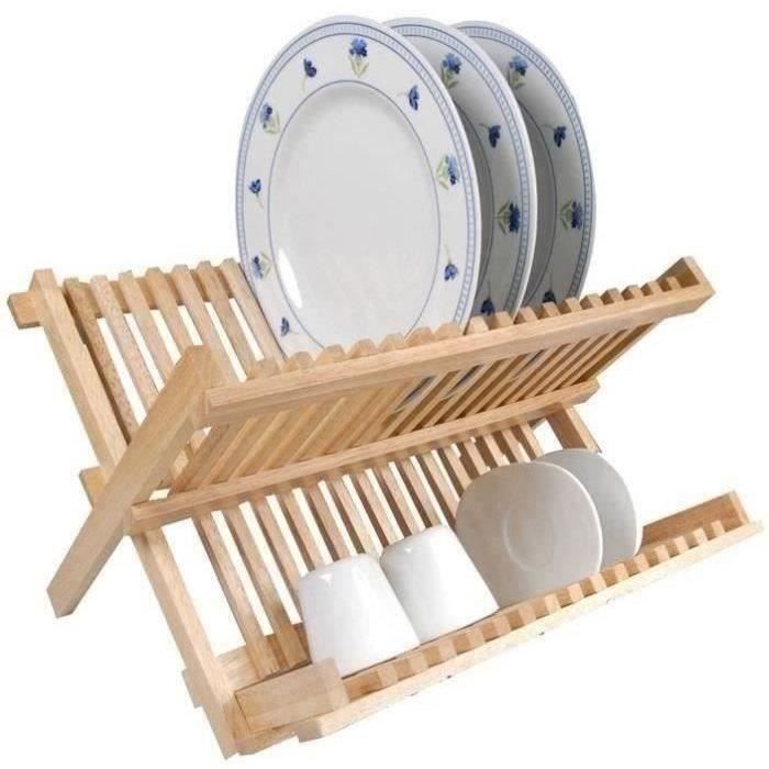 Egouttoir pliable en bois