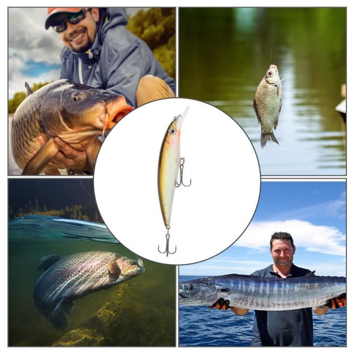 4pcs Leurres De Pêche De Flottants Réalistes De Crochet De Pour L