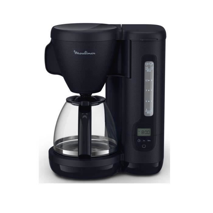 Moulinex Cafetière filtre programmable 15 tasses 1000w bleu nuit