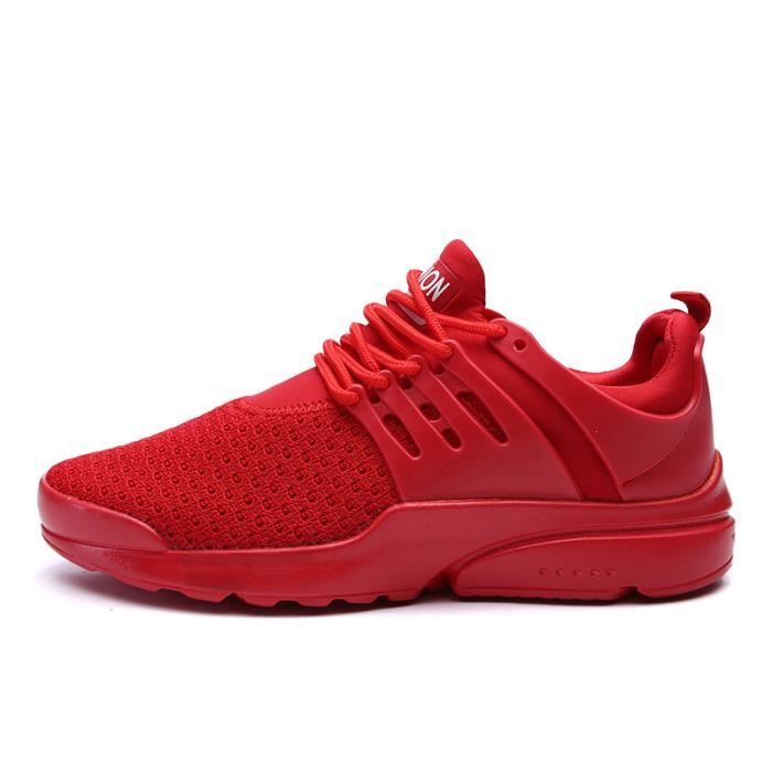 basket rouge et noir homme