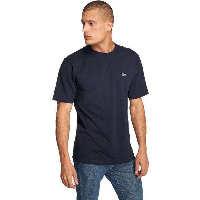 Lacoste Homme Hauts T Shirt Classic Bleu Cdiscount Pr t Porter